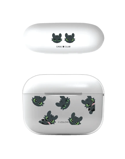 airpods pro 2 clear case httyd toothless mood