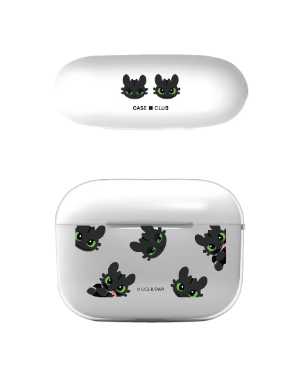 airpods pro 3 clear case httyd toothless mood