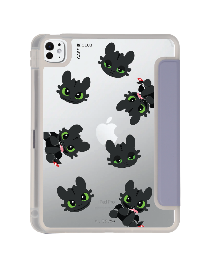 เคสใส ipad pro 11 สีม่วง httyd toothless mood