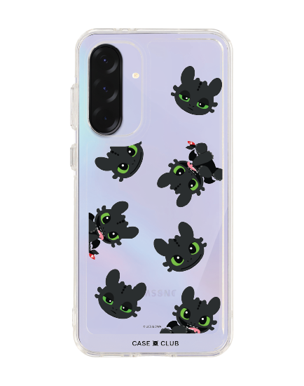 samsung galaxy a36 clear case httyd toothless mood