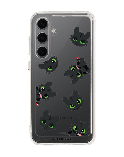 samsung galaxy s24 fe clear case httyd toothless mood