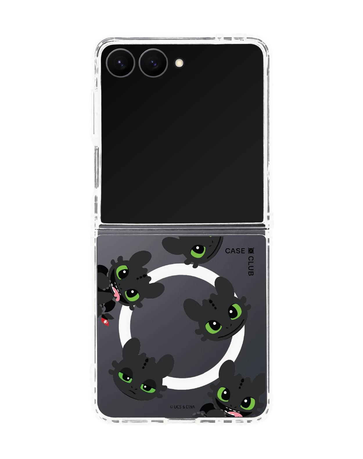 เคสใส samsung galaxy z flip 8 magsafe กระจกลายเขี้ยวกุด
