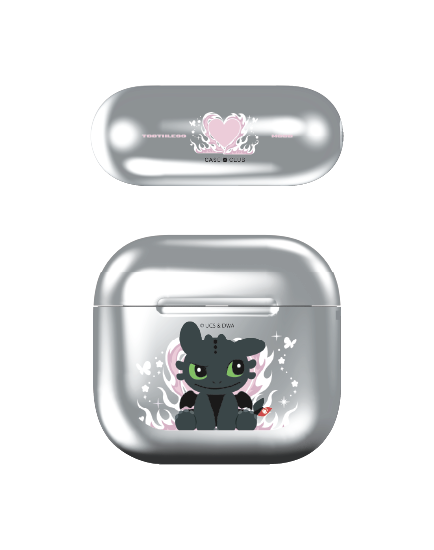 airpods 4 mirror case httyd toothless night fury