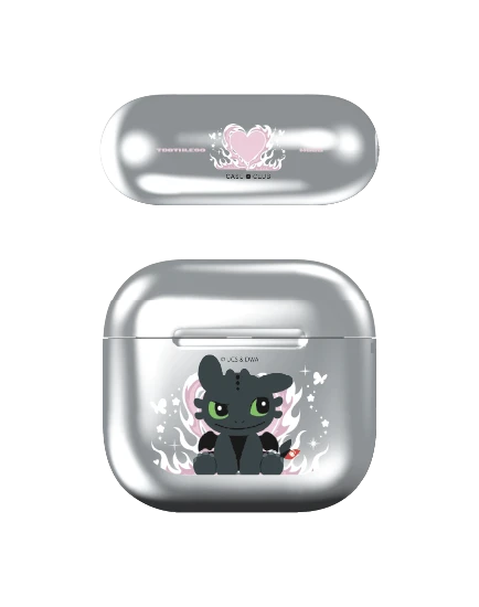เคสสีเงิน airpods 4 เขี้ยวกุด ราตรีพิโรธ
