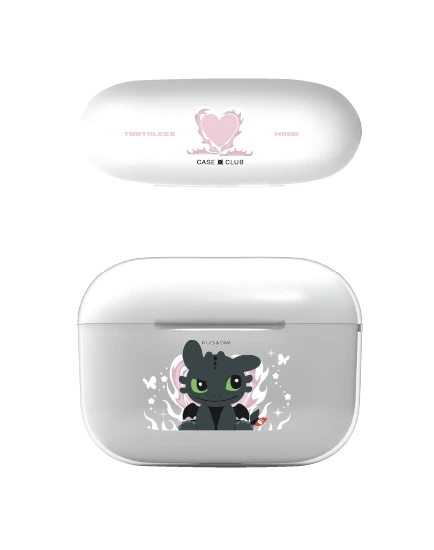 airpods pro 2 clear case httyd toothless night fury