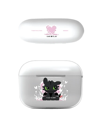 airpods pro 3 clear case httyd toothless night fury