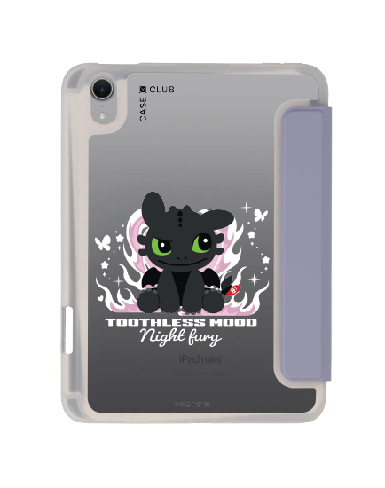 เคสใส ipad mini 7 สีม่วง httyd toothless night fury