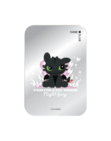 magnetic mirror cardholder stand httyd toothless night fury