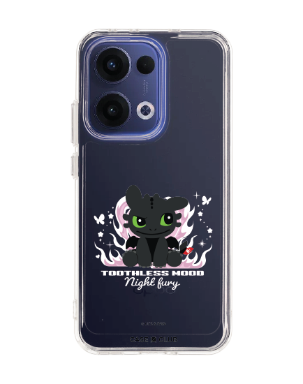 oppo reno 13 clear case httyd toothless night fury