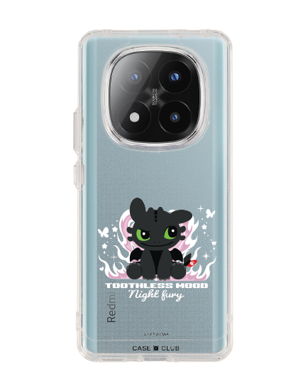 redmi note 14 pro plus clear case httyd toothless night fury