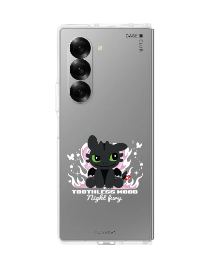 samsung galaxy z fold 6 clear case httyd toothless night fury