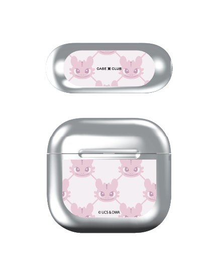 airpods 4 mirror case httyd toothless pink pattern