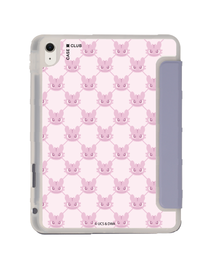 ipad air4/5/6/7 11" 2025 (m2/m3) clear purple httyd toothless pink pattern