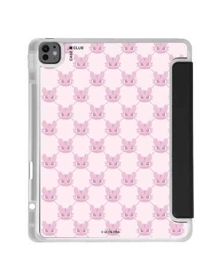 เคสใส ipad air6/7 13" 2025 (m2/m3) สีดำ เขี้ยวกุดชมพูพาสเทลแสนหวาน