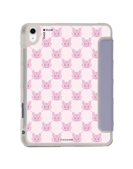 เคสใส ipad gen 10th/11th 2025 สีม่วง httyd toothless pink pattern