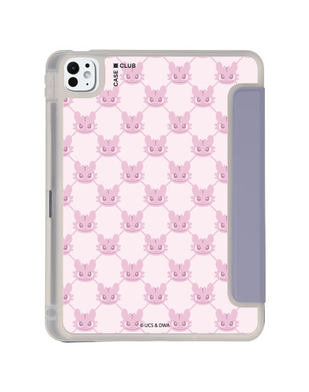 เคสใส ipad pro 11 สีม่วง httyd toothless pink pattern