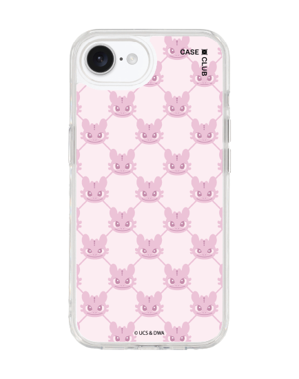 iphone 16e clear case httyd toothless pink pattern