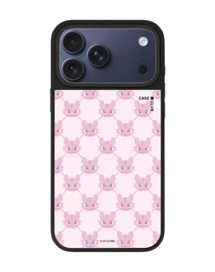 เคสกระจก iphone 17 pro max matte magsafe เขี้ยวกุดชมพูพาสเทลแสนหวาน