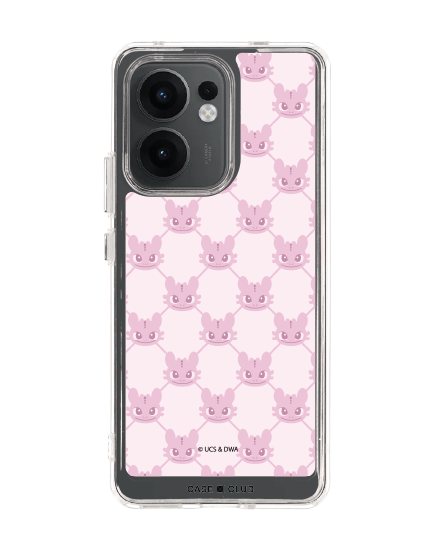 เคสใส oppo reno 13f httyd toothless pink pattern