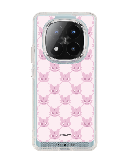 redmi note 14 pro plus clear case httyd toothless pink pattern