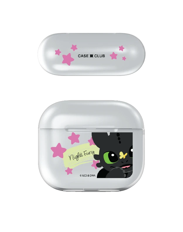 airpods (3 gen) clear case httyd toothless sweet star