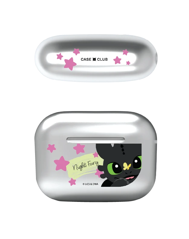 เคสสีเงิน airpods pro 2 httyd เบบี้เขี้ยวกุด