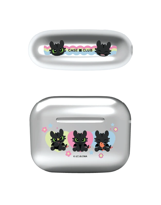 เคสสีเงิน airpods pro 3 httyd เขี้ยวกุดเรียงสาม