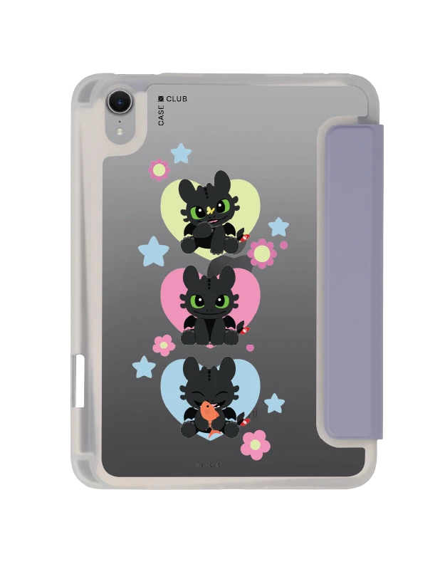 เคสใส ipad mini 7 สีม่วง httyd เขี้ยวกุดเรียงสาม