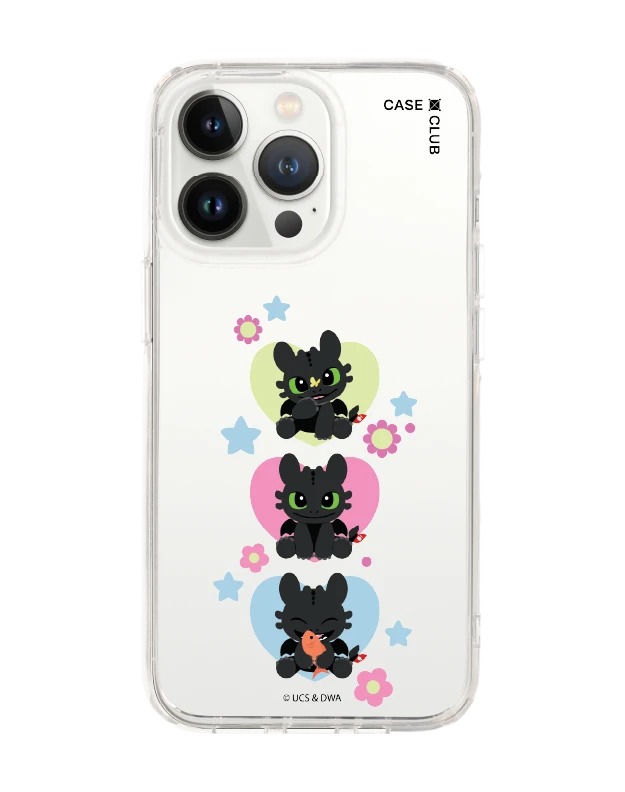 iphone 13 pro clear case httyd toothless trio