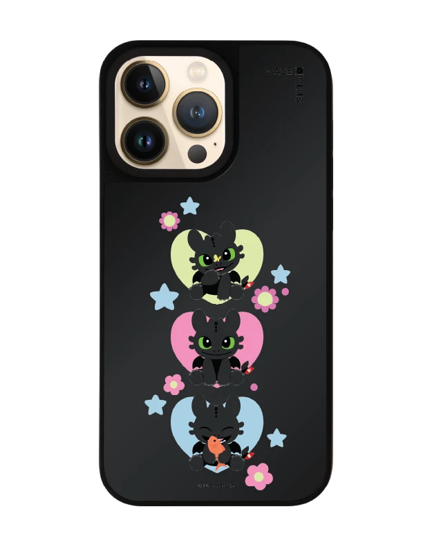 เคสกระจก iphone 14 pro max matte magsafe httyd เขี้ยวกุดเรียงสาม