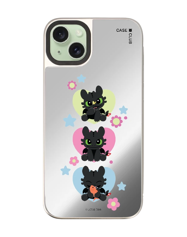 เคสกระจก iphone 15 plus magsafe httyd เขี้ยวกุดเรียงสาม