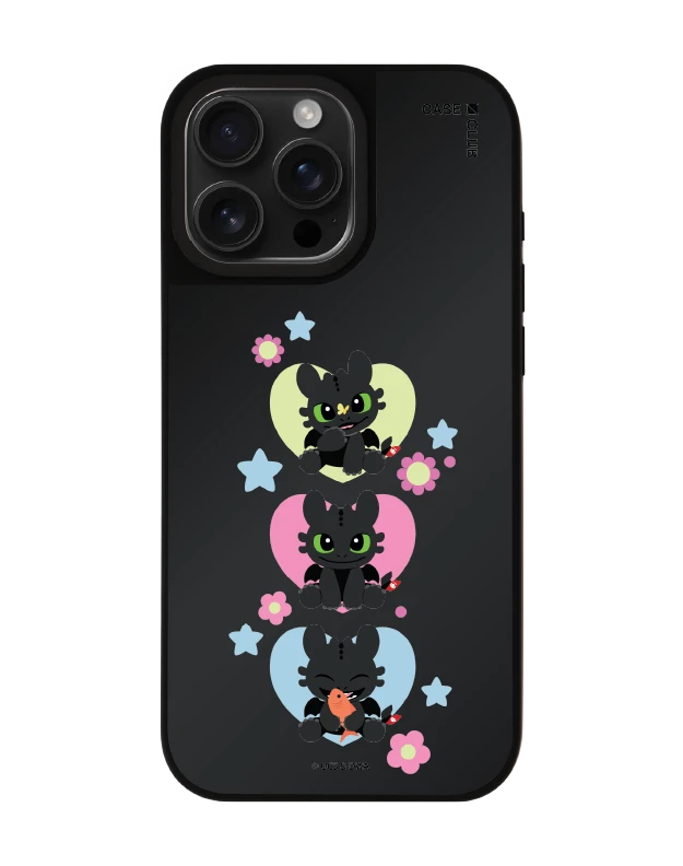 เคสกระจก iphone 16 pro max matte magsafe httyd เขี้ยวกุดเรียงสาม
