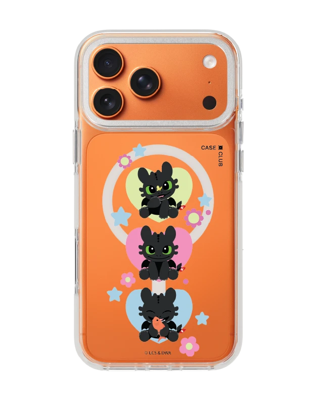 เคสใส iphone 17 pro max magsafe สีขาว httyd เขี้ยวกุดเรียงสาม