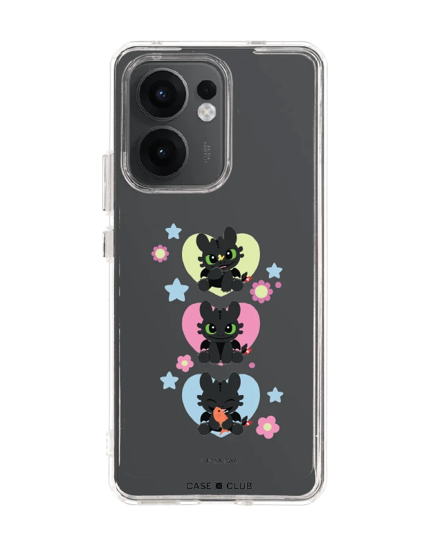 เคสใส oppo reno 13f httyd เขี้ยวกุดเรียงสาม