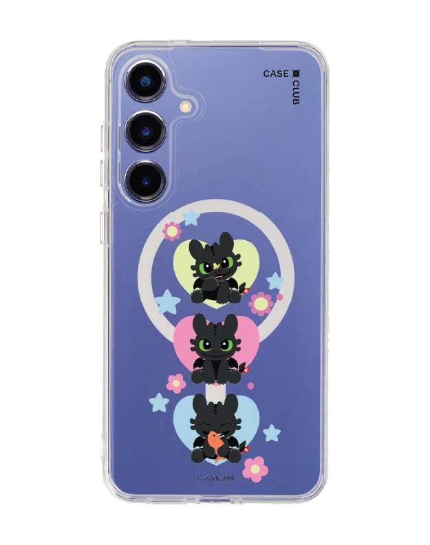 samsung galaxy s25 plus clear magsafe httyd toothless trio