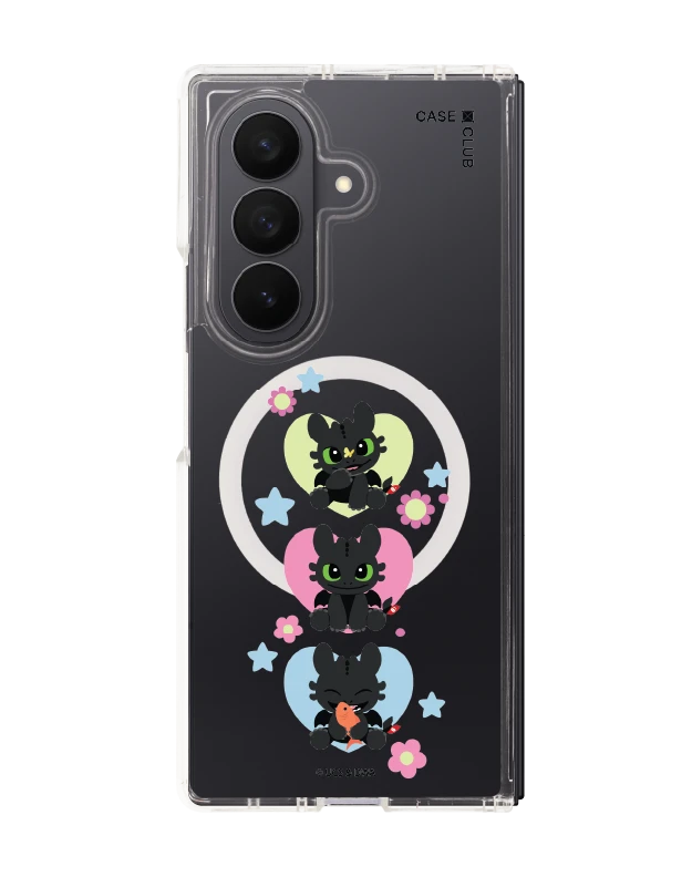 เคสใส samsung galaxy z fold 7 magsafe httyd เขี้ยวกุดเรียงสาม