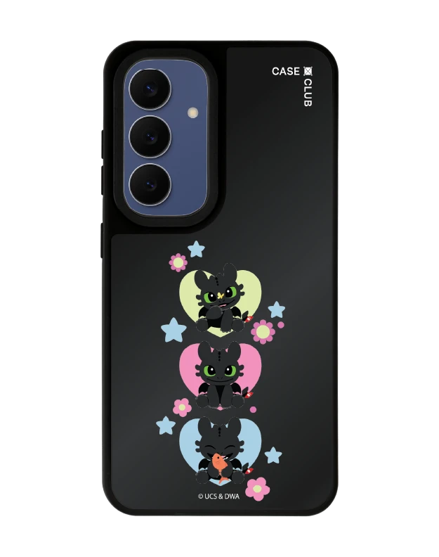 samsung s24 matte black mirror magsafe httyd toothless trio