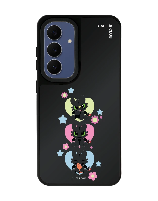 samsung s25 matte black mirror magsafe httyd toothless trio
