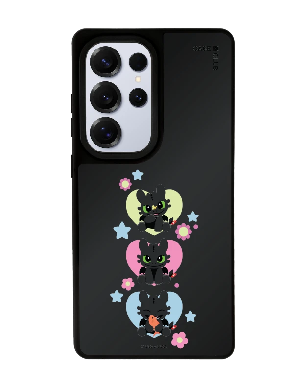 samsung s25 ultra matte black mirror magsafe httyd toothless trio