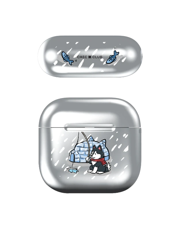 airpods 4 mirror case husky eskimo