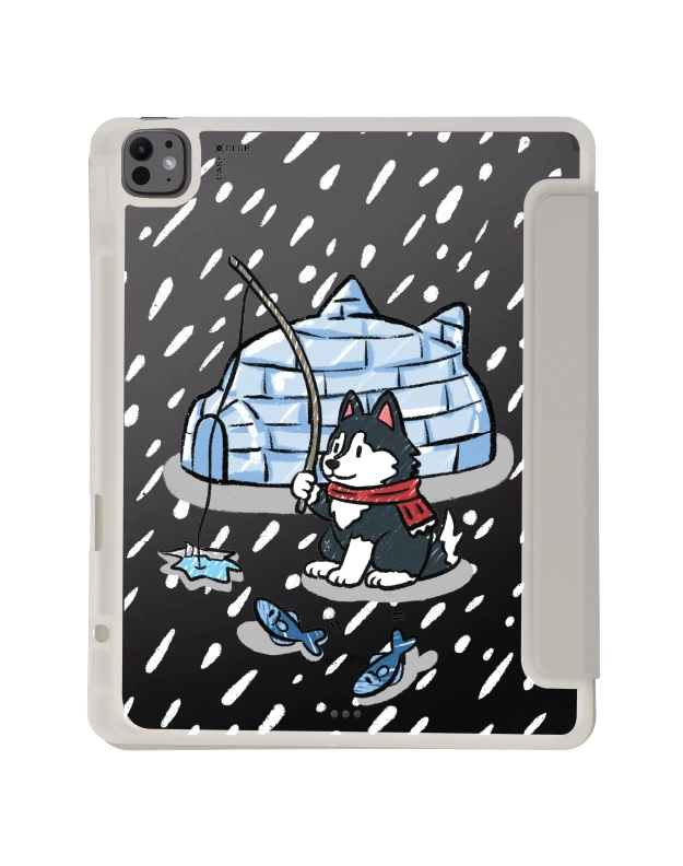 เคสใส ipad air6/7 13" 2025 (m2/m3) สีเทา เอสกิโมฮัสกี้