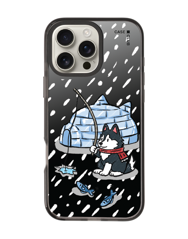 iphone 16 pro max black mirror magsafe husky eskimo