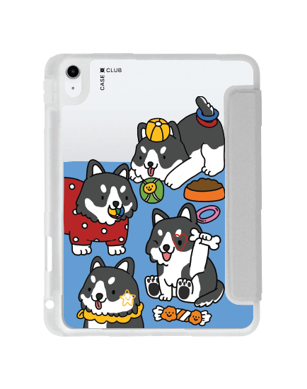 เคสใส iPad Gen 10th/11th 2025 สีเทา Husky เพลย์ไทม์