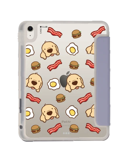 เคสใส ipad air4/5/6/7 11" 2025 (m2/m3) สีม่วง huto breakfast