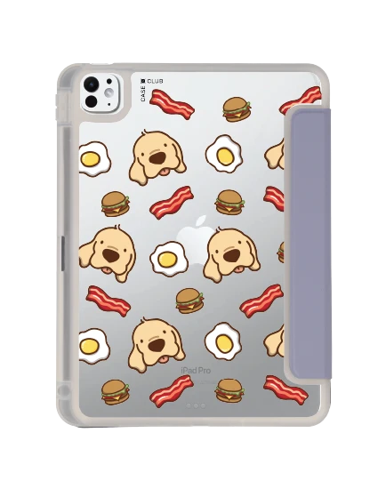 เคสใส ipad pro 11 สีม่วง huto breakfast