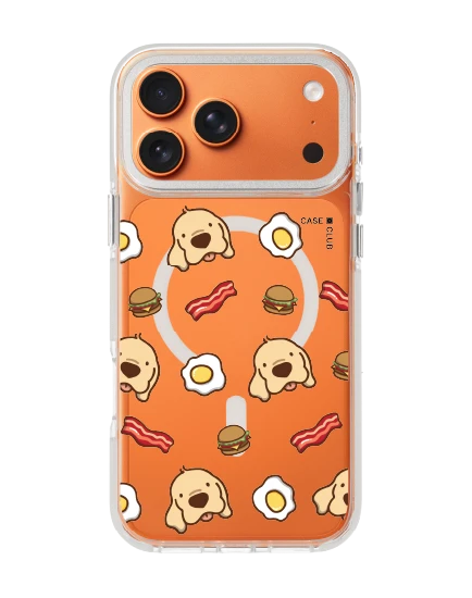 เคสใส iphone 17 pro max magsafe สีขาว huto breakfast