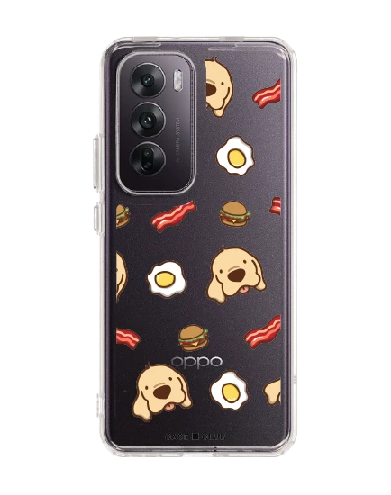 oppo reno 12 clear case huto breakfast