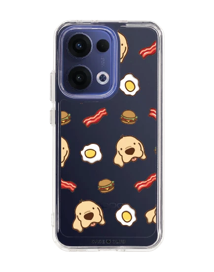 oppo reno 13 clear case huto breakfast