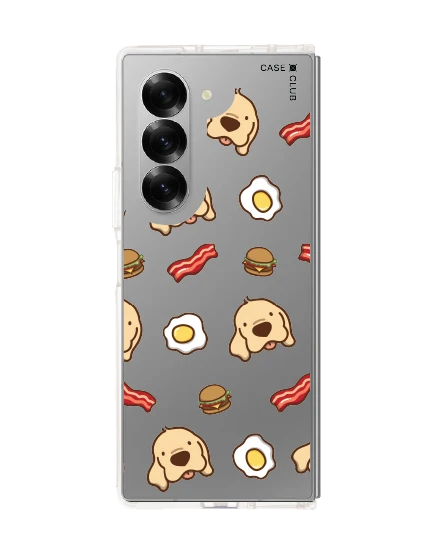 samsung galaxy z fold 6 clear case huto breakfast