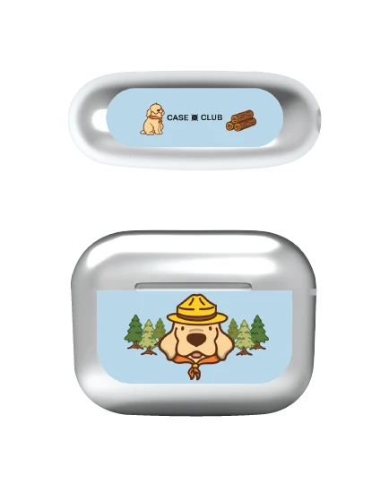 เคสสีเงิน airpods pro 3 huto camping